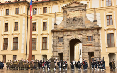 Společné vystoupení Ústřední hudby AČR a skotských Pipes and Drums v březnu 2018. Autor: kpt. Jiří Havel