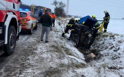 Fotografie pořízená z místa nehody.