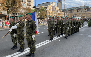 Z přehlídky k 30. výročí nezávislosti Ukrajiny