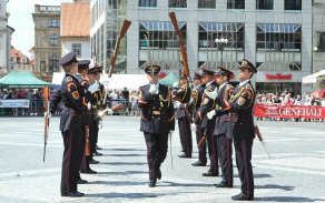 Exhibiční vystoupení Čestné stráže prezidenta SR