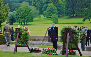 Premiér ČR Andrej Babiš na pietním aktu v Lidicích