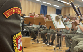 Koncert Ústřední hudby AČR v nově zrekonstruované zkušebně budovy ÚH AČR.